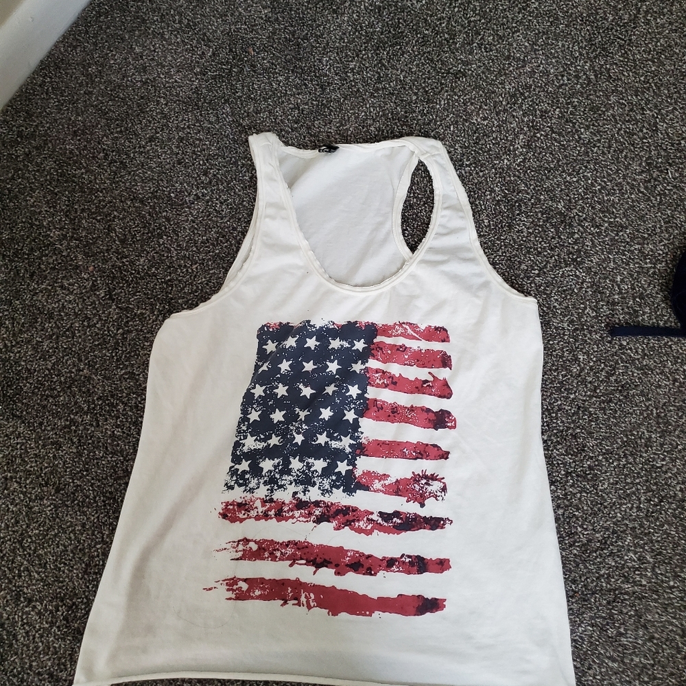 American flag tank